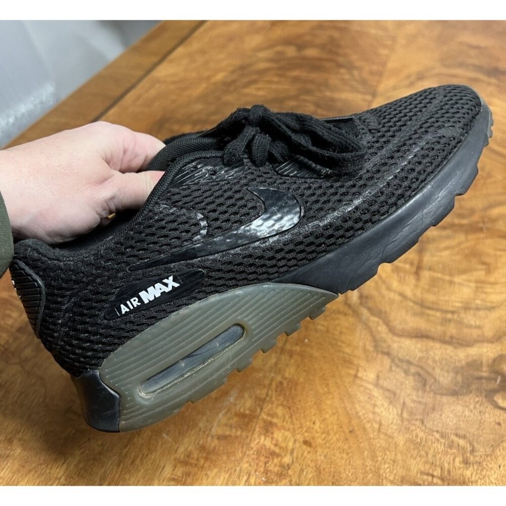 Nike Women’s 8.5 Air Max 90 Triple Black Running Retro Shoe Sneakers Trainers